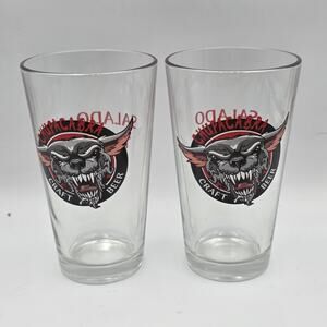 Chupacabra Craft Beer Glass 16 oz. Salado Texas Set Of 2